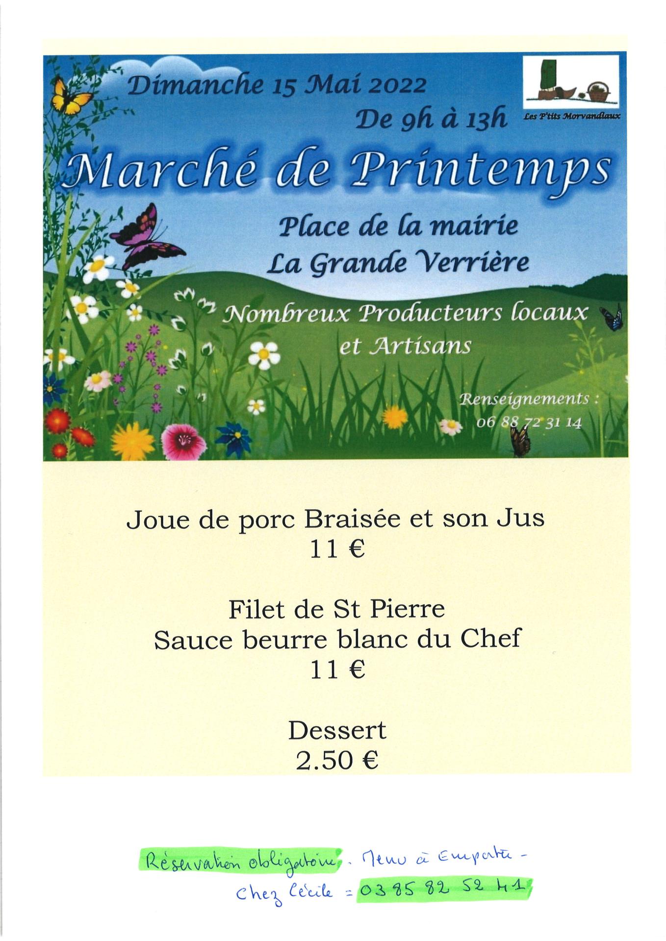Marché de Printemps du R P I 